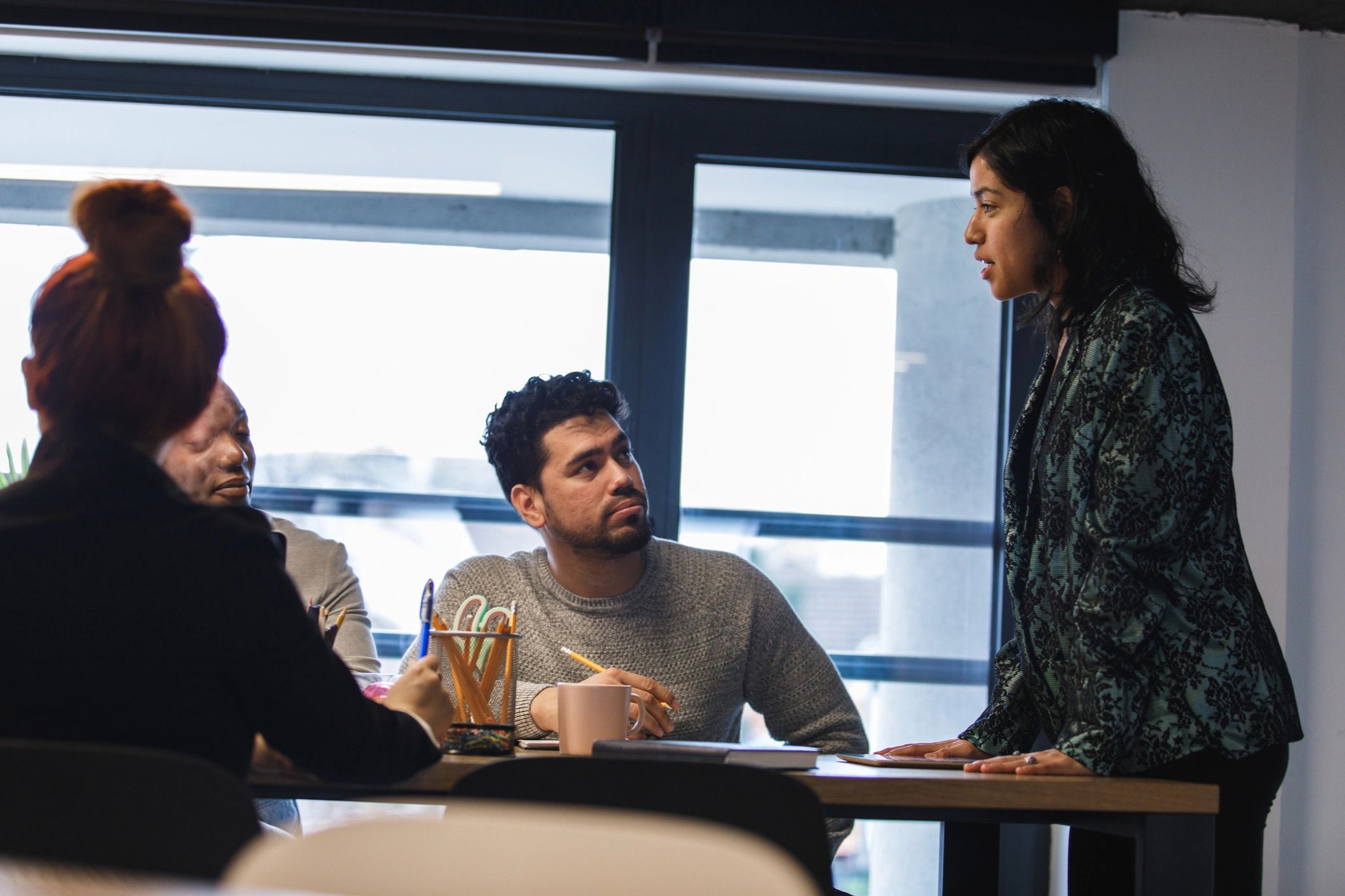 Professional consultation meeting in a boardroom